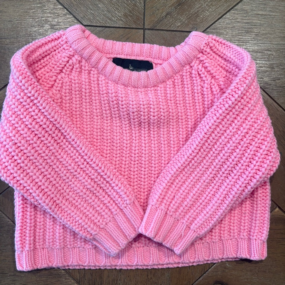 Vintage Boundary Waters Pink Sweater Size 2T 100% Acrylic